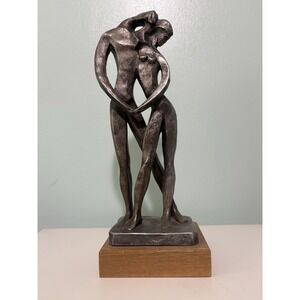 Vintage Austin Productions Sculpture 1981 ONE HEART‎ Figurine Male Female Love